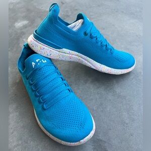 APL Techloom Blue Teal Rainbow Speckled Breeze Sneaker Shoe Size 10W